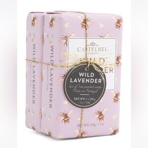 CASTELBEL 2pk Fluffy Being Wild Lavender Rectangular Soap Set